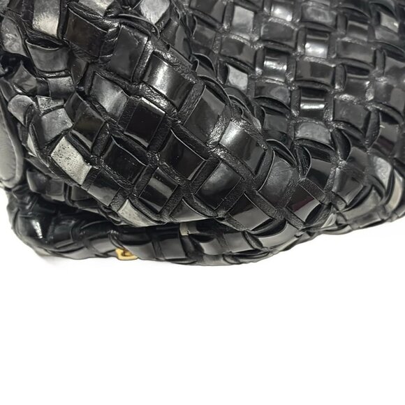 Auth BALLY - Black Leather Patent Leather (Synthetic Leather) Handbag - Picture 14 of 14